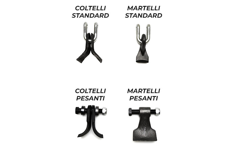 4 Utensils available on the TE Series